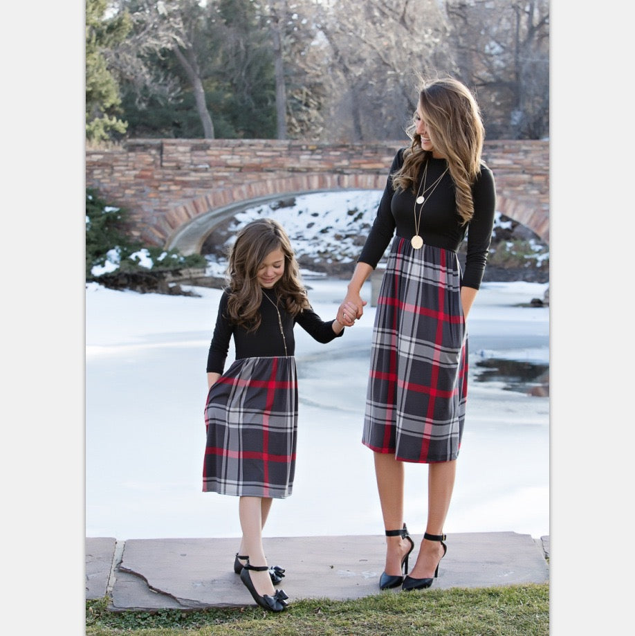 The Heritage Plaid Midi Set