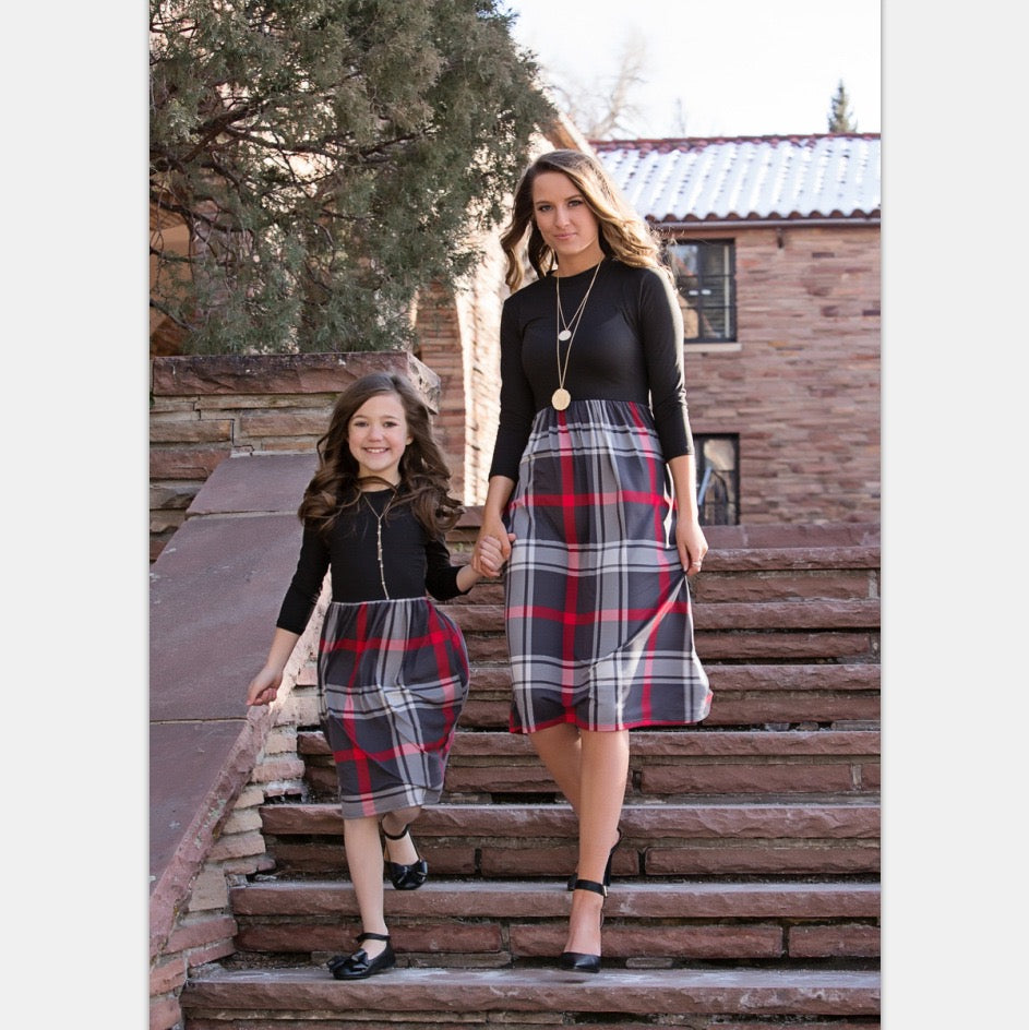 The Heritage Plaid Midi Set