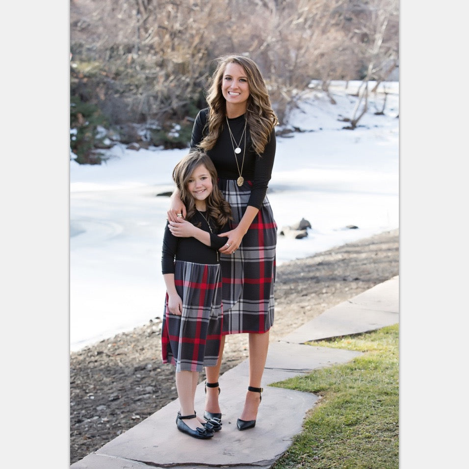 The Heritage Plaid Midi Set
