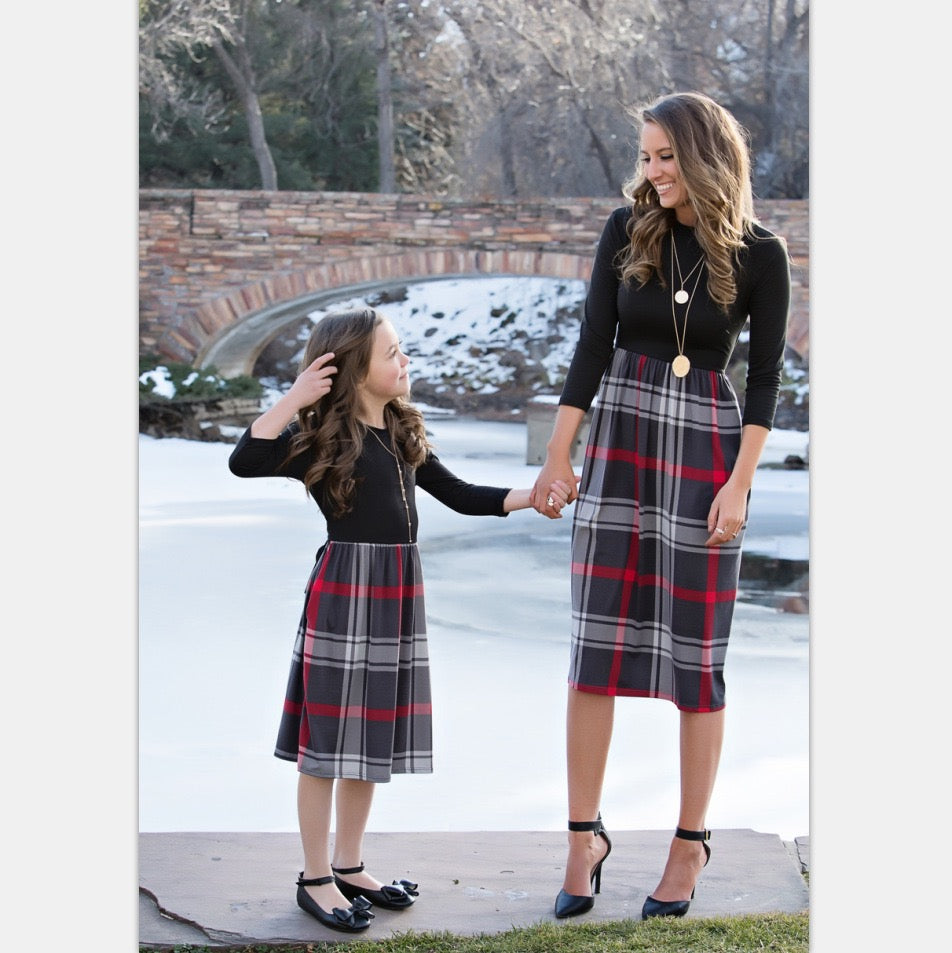 The Heritage Plaid Midi Set