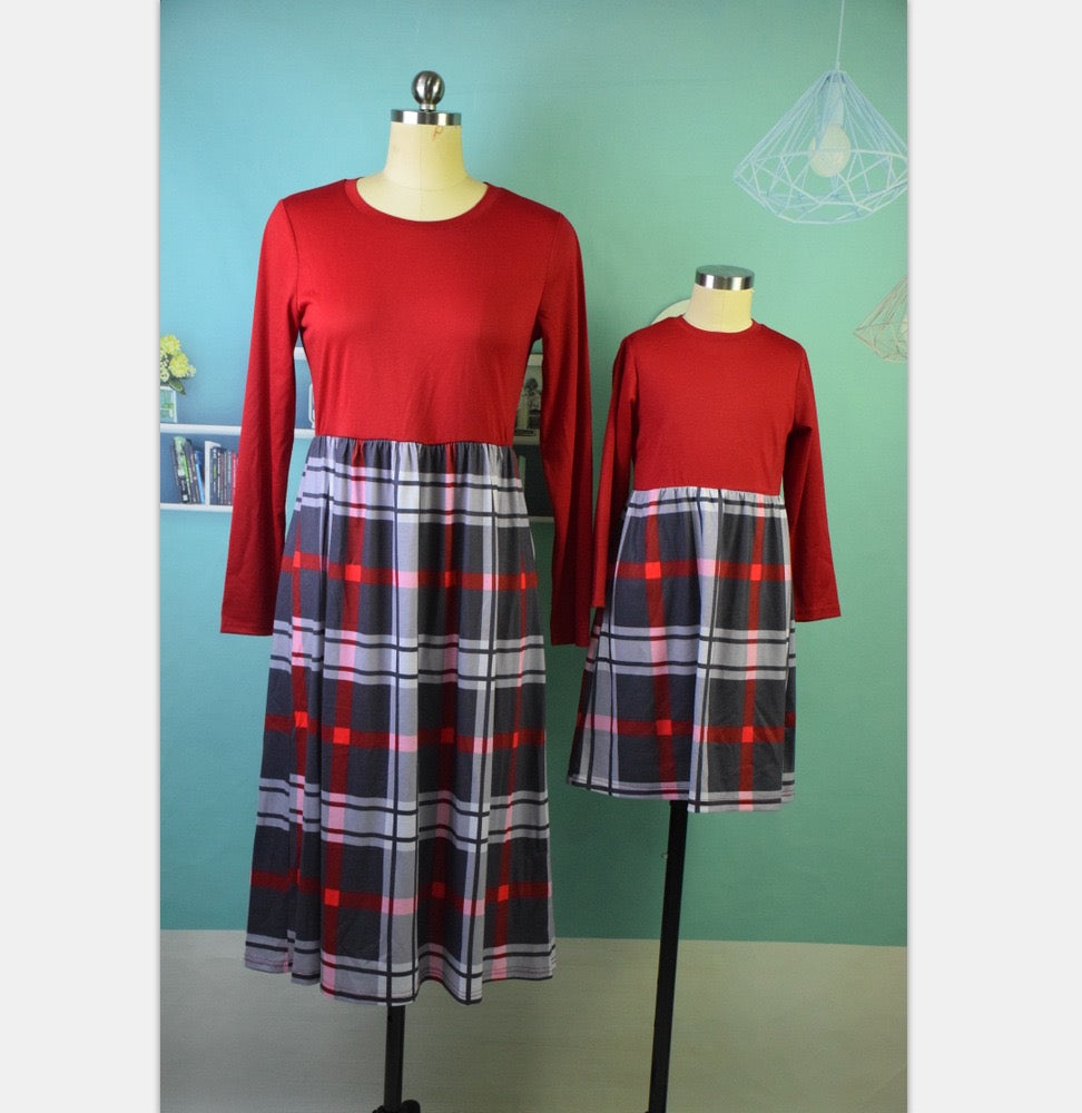 The Heritage Plaid Midi Set